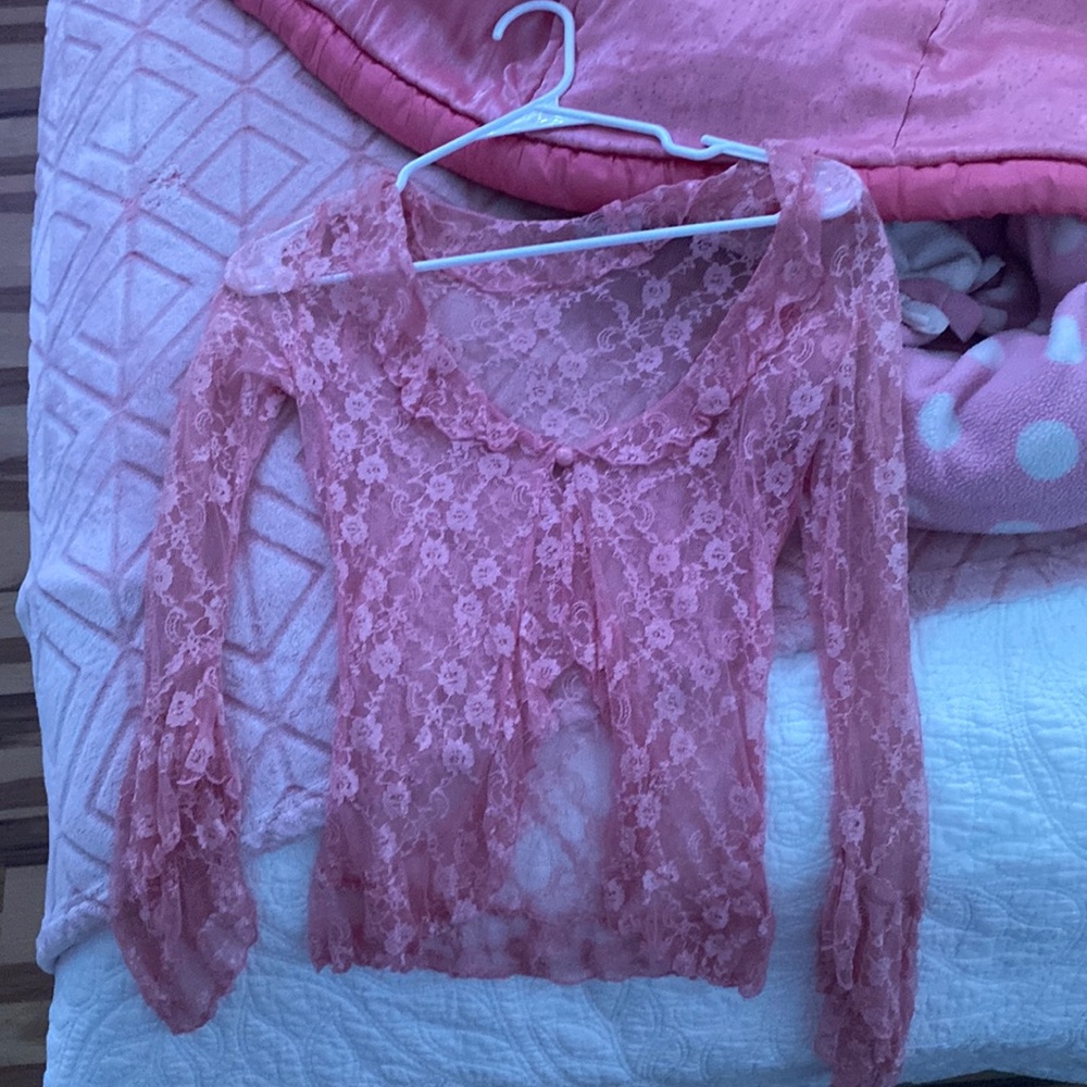 Y2k lace cardigan like brand new